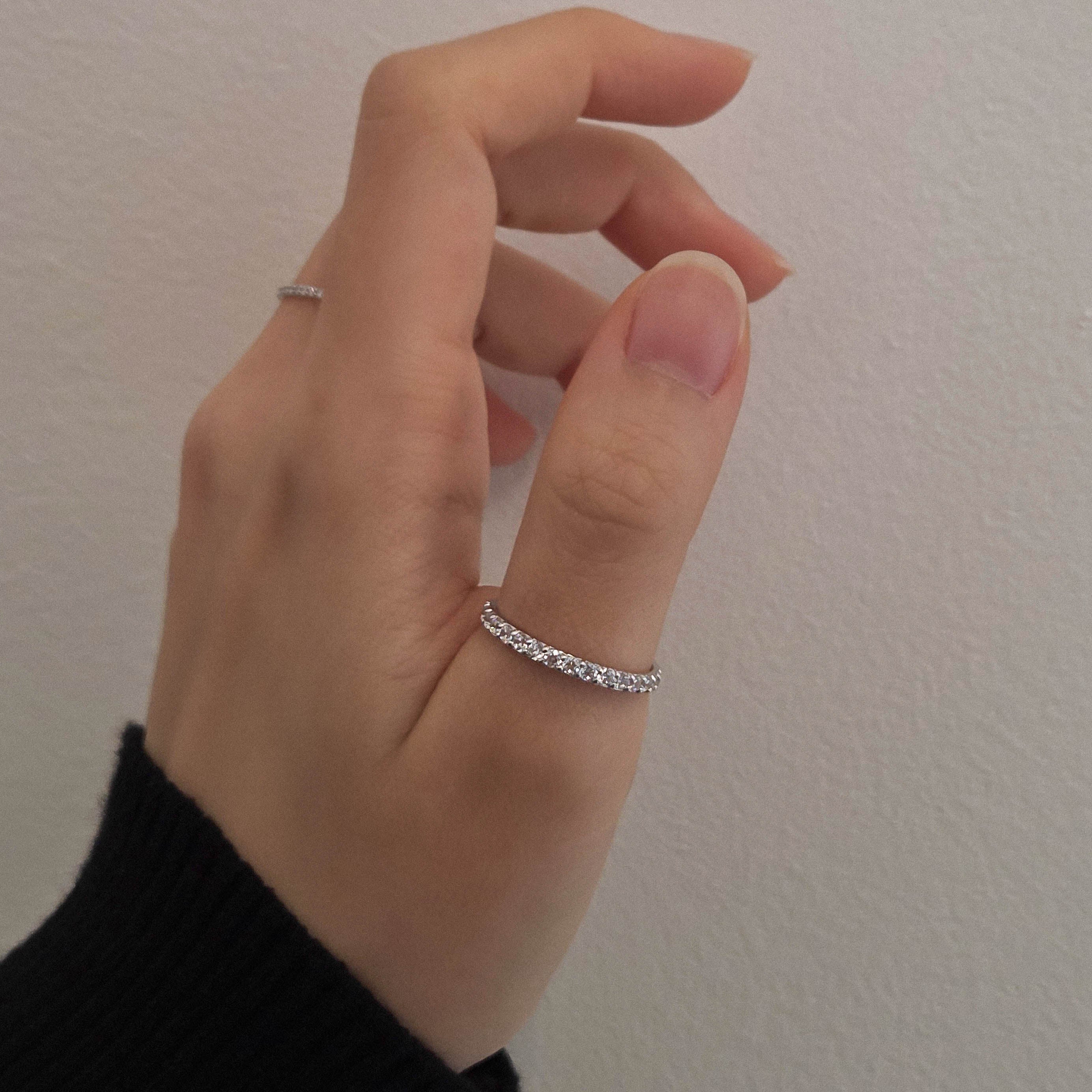 シルバー ハーフ エタニティリング / Silver Half Eternity Ring