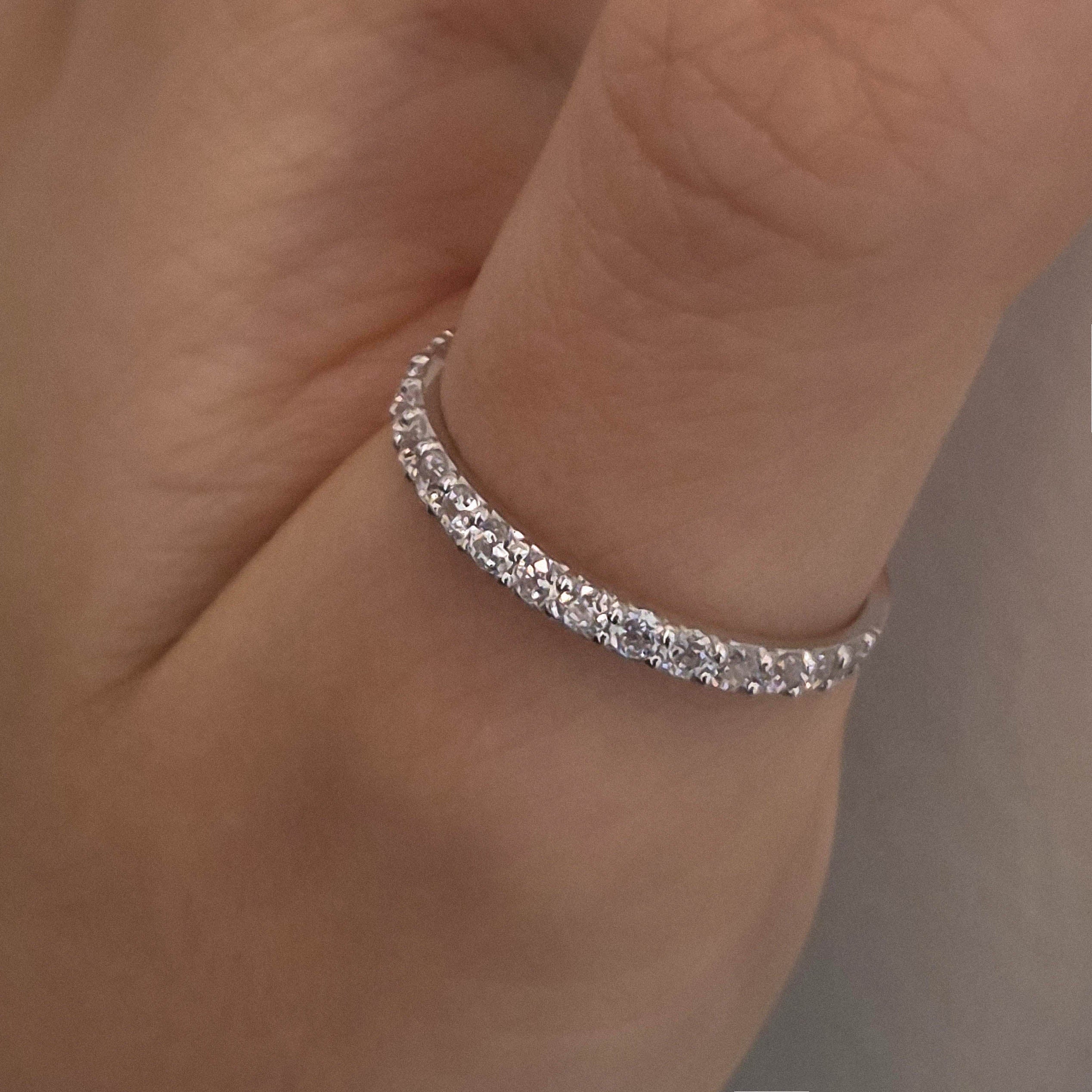 シルバー ハーフ エタニティリング / Silver Half Eternity Ring