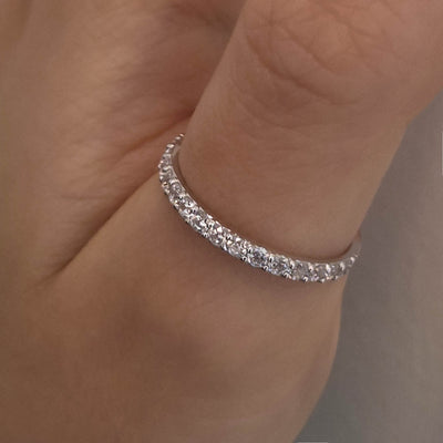 シルバー ハーフ エタニティリング / Silver Half Eternity Ring