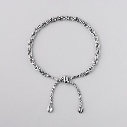 【カン・ダニエル'S PICK】サージカル ロープ チェーン スライドボール ブレスレット / SURGICAL STEEL ROPE CHAIN SLIDE BALL BRACELET