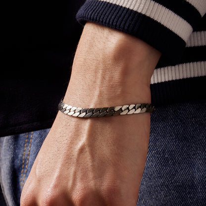 サージカル フラット チェーン ブレスレット / SURGICAL STEEL FLAT CHAIN BRACELET