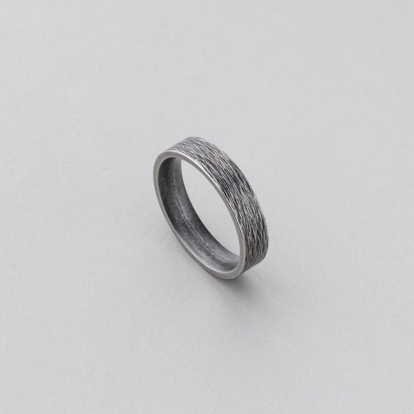 サージカル ブラック テクスチャー スモール リング / SURGICAL STEEL BLACK TEXTURE SMALL RING