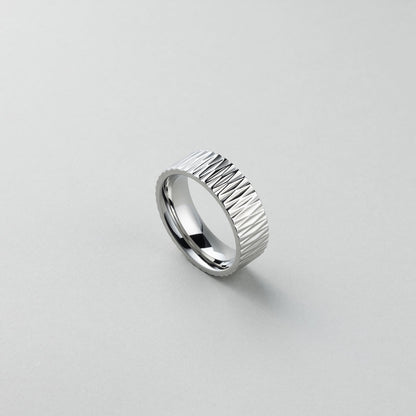 サージカル スクエア テクスチャー リング / SURGICAL STEEL SQUARE TEXTURE RING