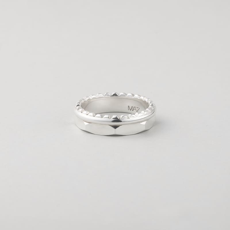 シルバー ナット レイヤード リング / SILVER NUT LAYERED RING