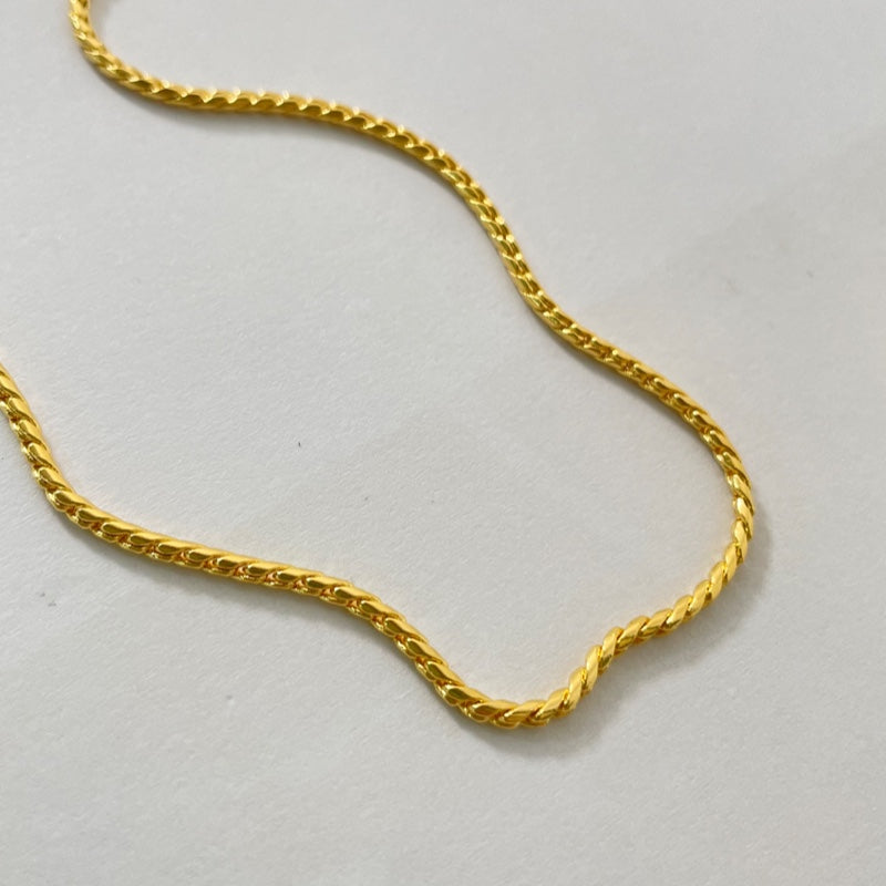 2mm ロープ チェーン ネックレス / 2mm ROPE CHAIN NECKLACE