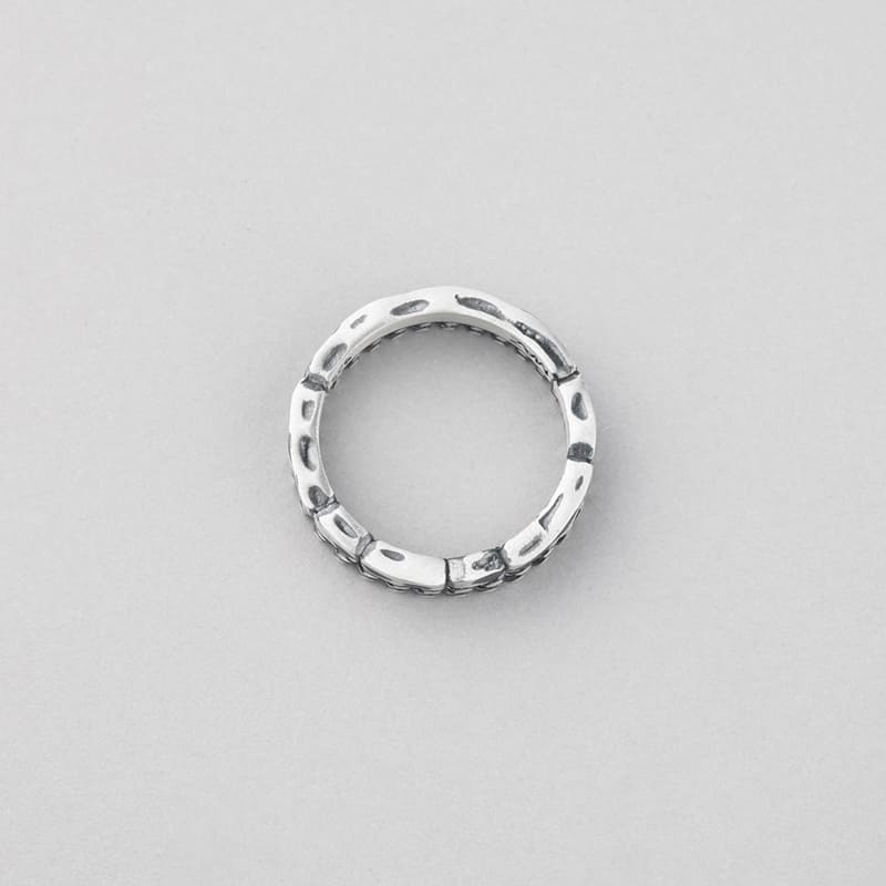 シルバー チェーン レイヤード リング / SILVER CHAIN LAYERED RING