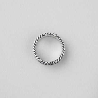 シルバー ドット パターン リング - ラージ / SILVER DOT PATTERN RING - LARGE