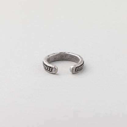 アンティーク カーブ チェーン オープン リング / ANTIQUE CURVED CHAIN OPEN RING