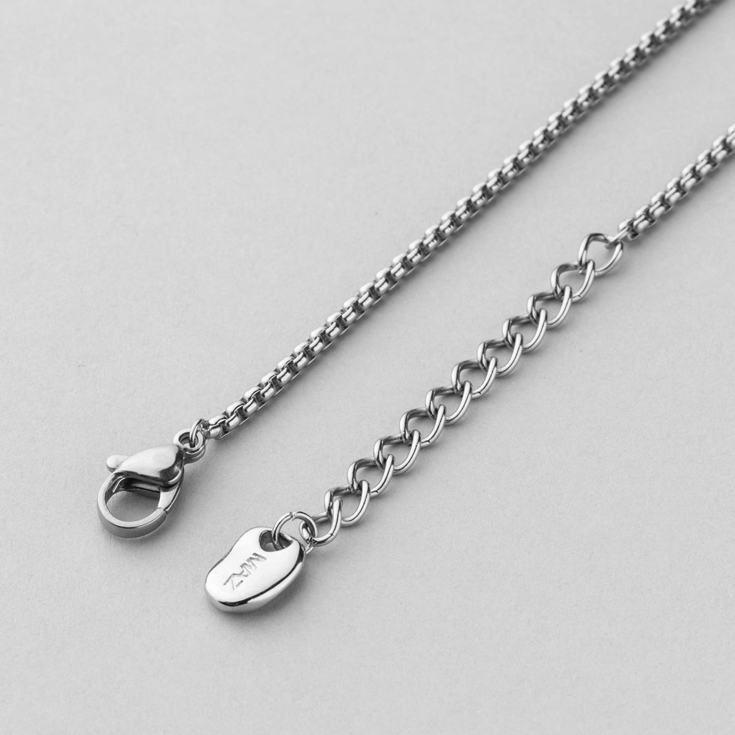 シルバー ライン テクスチャー リング ネックレス / SILVER LINE TEXTURE RING NECKLACE