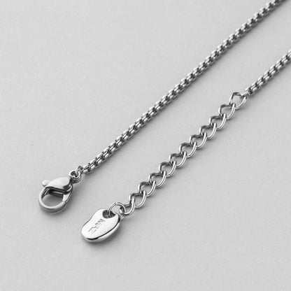 シルバー ライン テクスチャー リング ネックレス / SILVER LINE TEXTURE RING NECKLACE