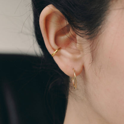 シルバー ベーシック スリム イヤーカフ / Silver Basic Slim Earcuff