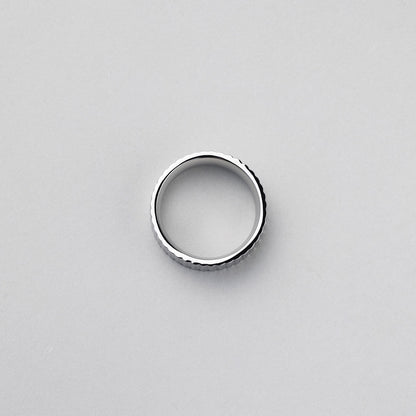 サージカル スクエア テクスチャー リング / SURGICAL STEEL SQUARE TEXTURE RING