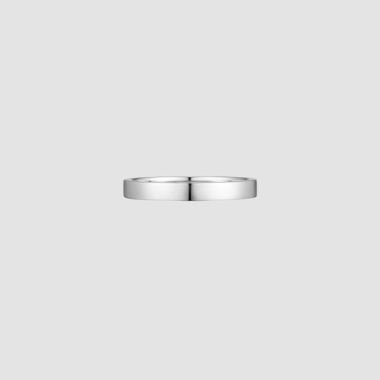 シルバー フラット ベーシック リング 3mm / SILVER FLAT BASIC RING 3mm