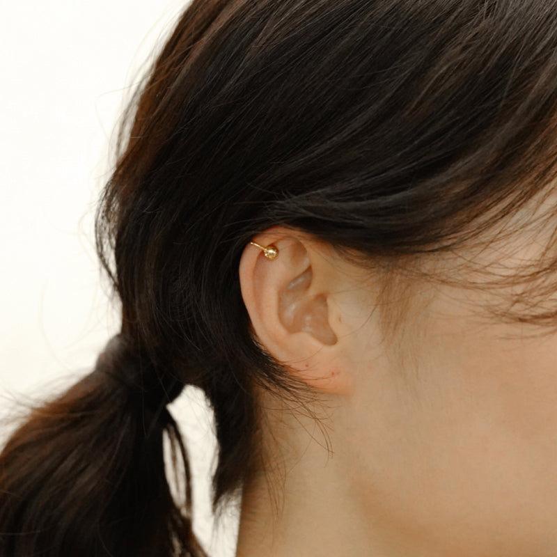 シルバー ミニ ボール イヤーカフ / Silver Mini Ball Earcuff