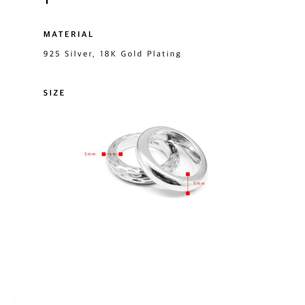SESAME チャビー セット シルバー リング / SESAME CHUBBY SET SILVER RING