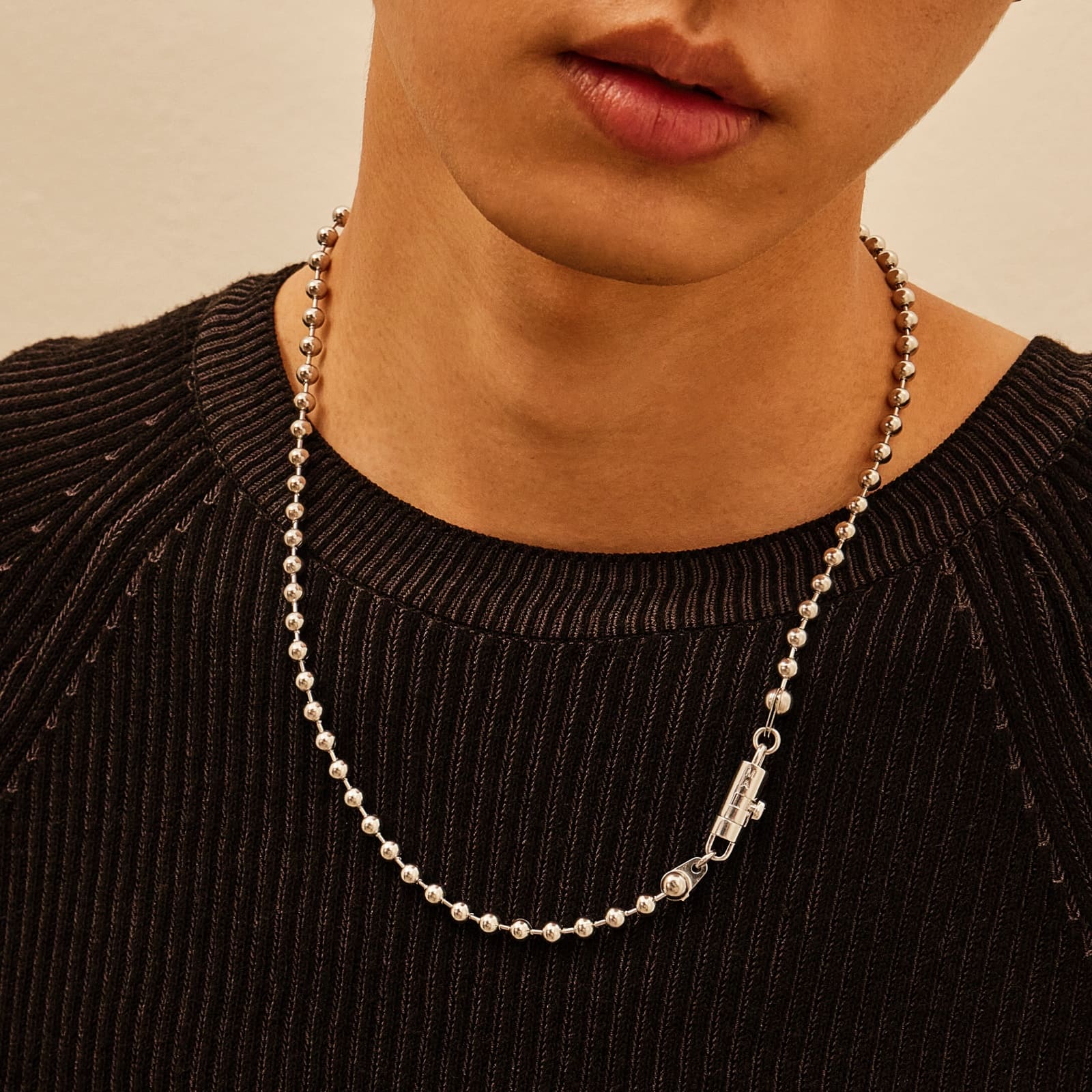 マグネット ボール チェーン ネックレス / MAGNET BALL CHAIN NECKLACE