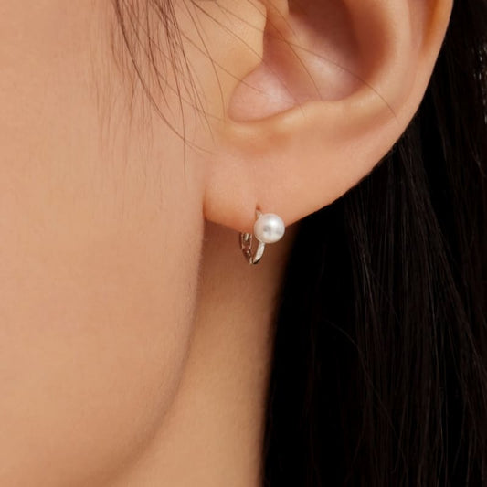 シルバー デイリー ワンタッチ ピアス 4種 / Silver Daily One-Touch Earrings (4 Types)