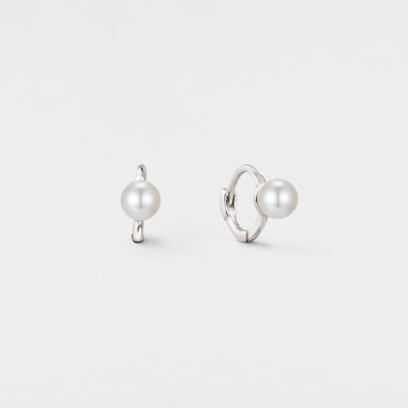 シルバー デイリー ワンタッチ ピアス 4種 / Silver Daily One-Touch Earrings (4 Types)