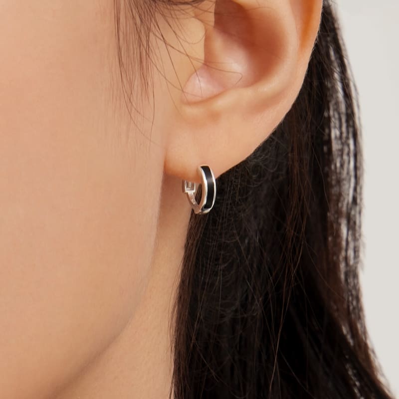シルバー デイリー ワンタッチ ピアス 4種 / Silver Daily One-Touch Earrings (4 Types)