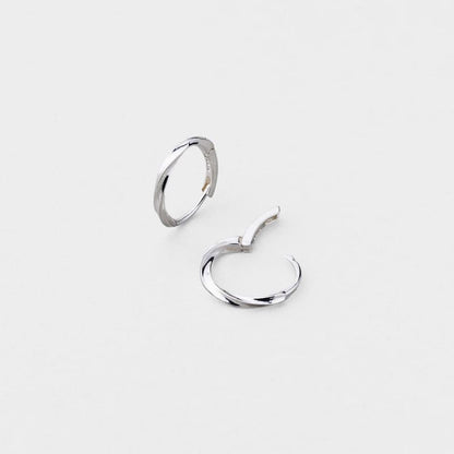 シルバー デイリー ワンタッチ ピアス 4種 / Silver Daily One-Touch Earrings (4 Types)