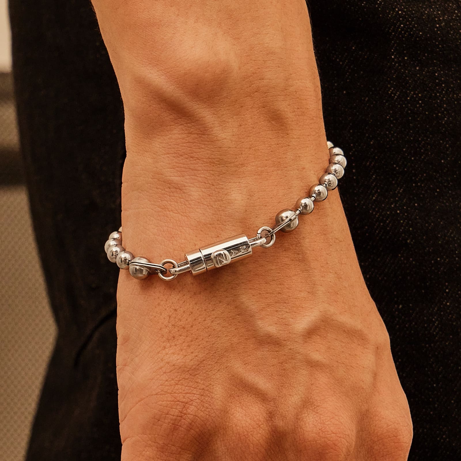 マグネット ボール チェーン ブレスレット / MAGNET BALL CHAIN BRACELET