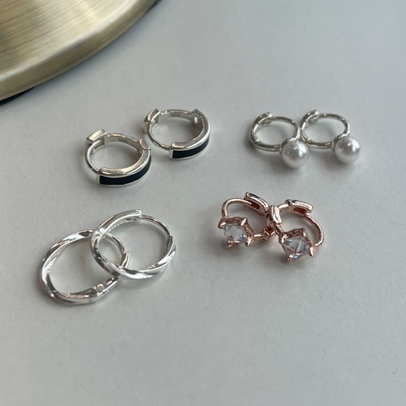 シルバー デイリー ワンタッチ ピアス 4種 / Silver Daily One-Touch Earrings (4 Types) | アモンズ