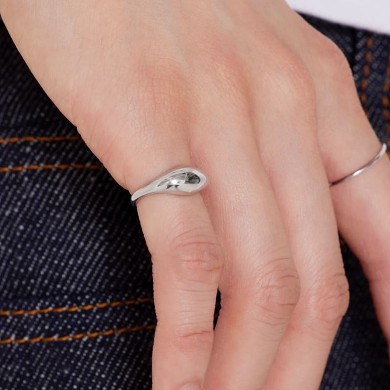 シルバー ボリューム ピンキー リング / Silver Volume Pinky Ring