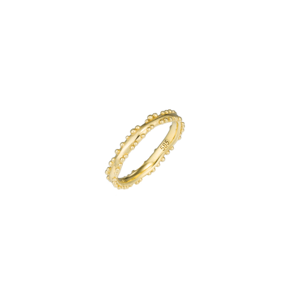 K14 ナチュラル バブル ミルグレイン リング / 14K Natural Bubble Milgrain Ring