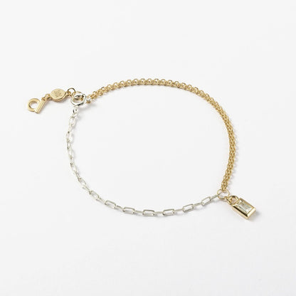 シルバー コンビ バゲットカット ブレスレット / Silver Combi Baguette Cut Bracelet