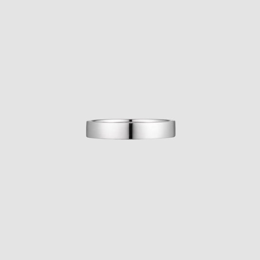 シルバー フラット ベーシック リング 4mm / SILVER FLAT BASIC RING 4mm