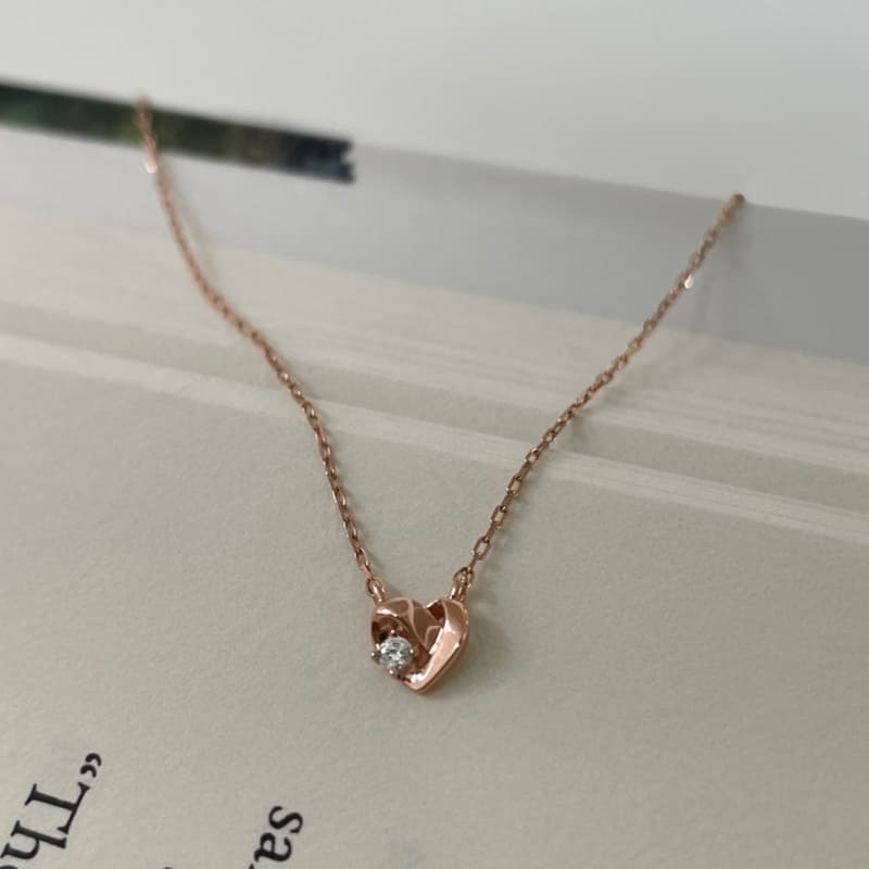 K14 結び ハート ネックレス / 14K Heart Knot Necklace|23920円