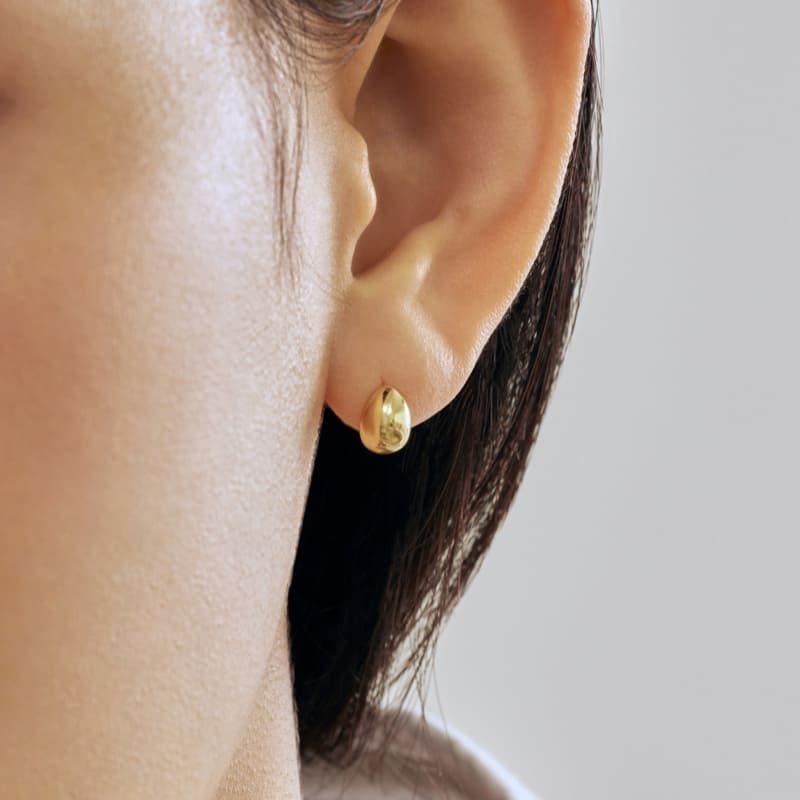 シルバー しずく型 ピアス / Silver Waterdrop Earrings | アモンズ