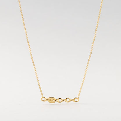 シルバー チェーン バーペンダント ネックレス / Silver Chain Bar Pendant Necklace