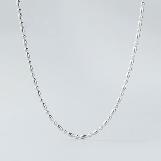 シルバー オーバル チェーン ネックレス / Silver Oval Chain Necklace