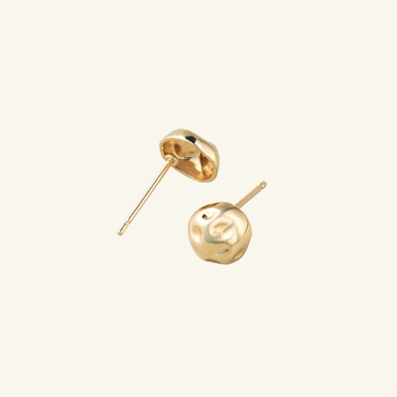 K14 ナチュラル デイリー ボール ピアス / 14K Natural Daily Ball Earrings