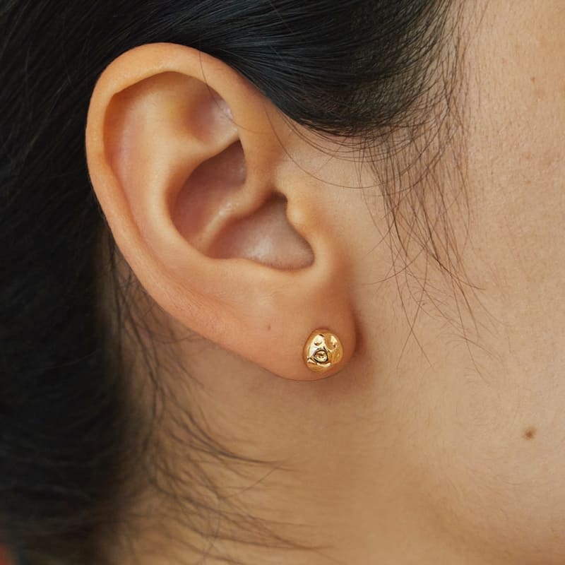 K14 ナチュラル デイリー ボール ピアス / 14K Natural Daily Ball Earrings