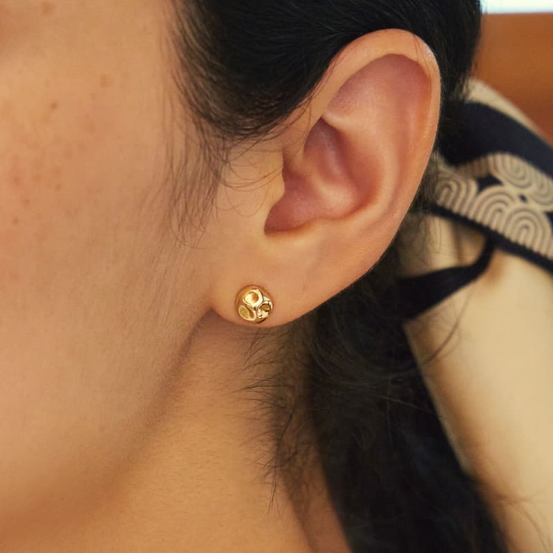 K14 ナチュラル デイリー ボール ピアス / 14K Natural Daily Ball Earrings