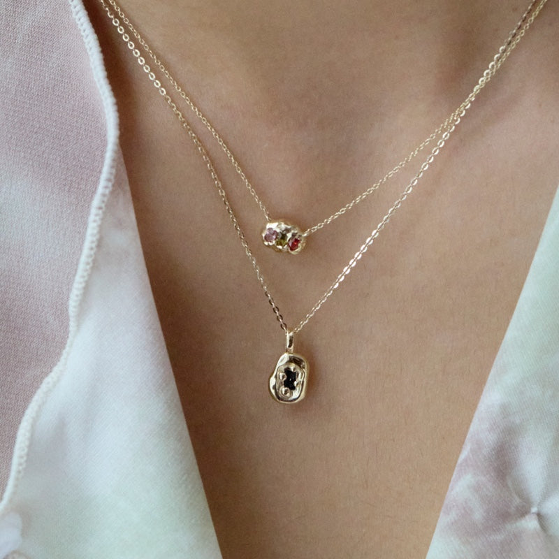 K14 ナチュラル ブラン ソリッド ネックレス / 14K Natural Blanc Solid Necklace