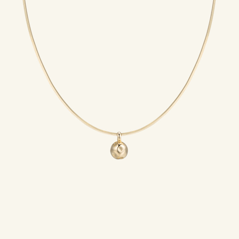 K14 ナチュラル ボール チェーン ネックレス / 14K Natural Ball Chain Necklace