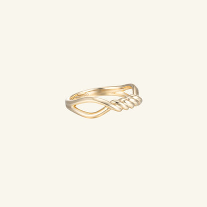 K14 ツイスト ライン リング / 14K Twisted Line Ring