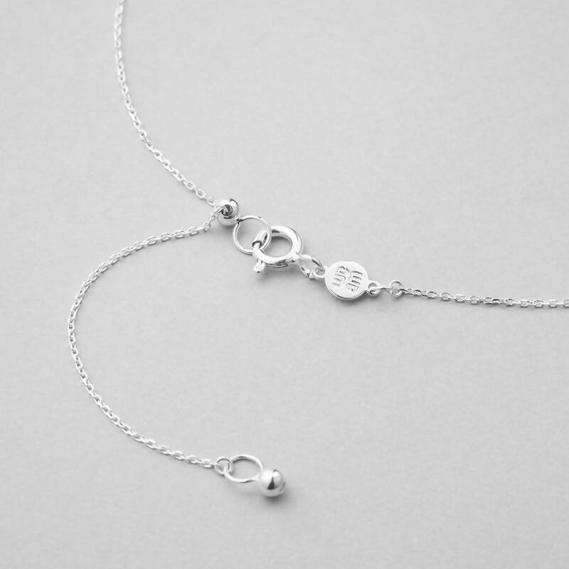 シルバー クッション カット ネックレス / Silver Cushion Cut Necklace