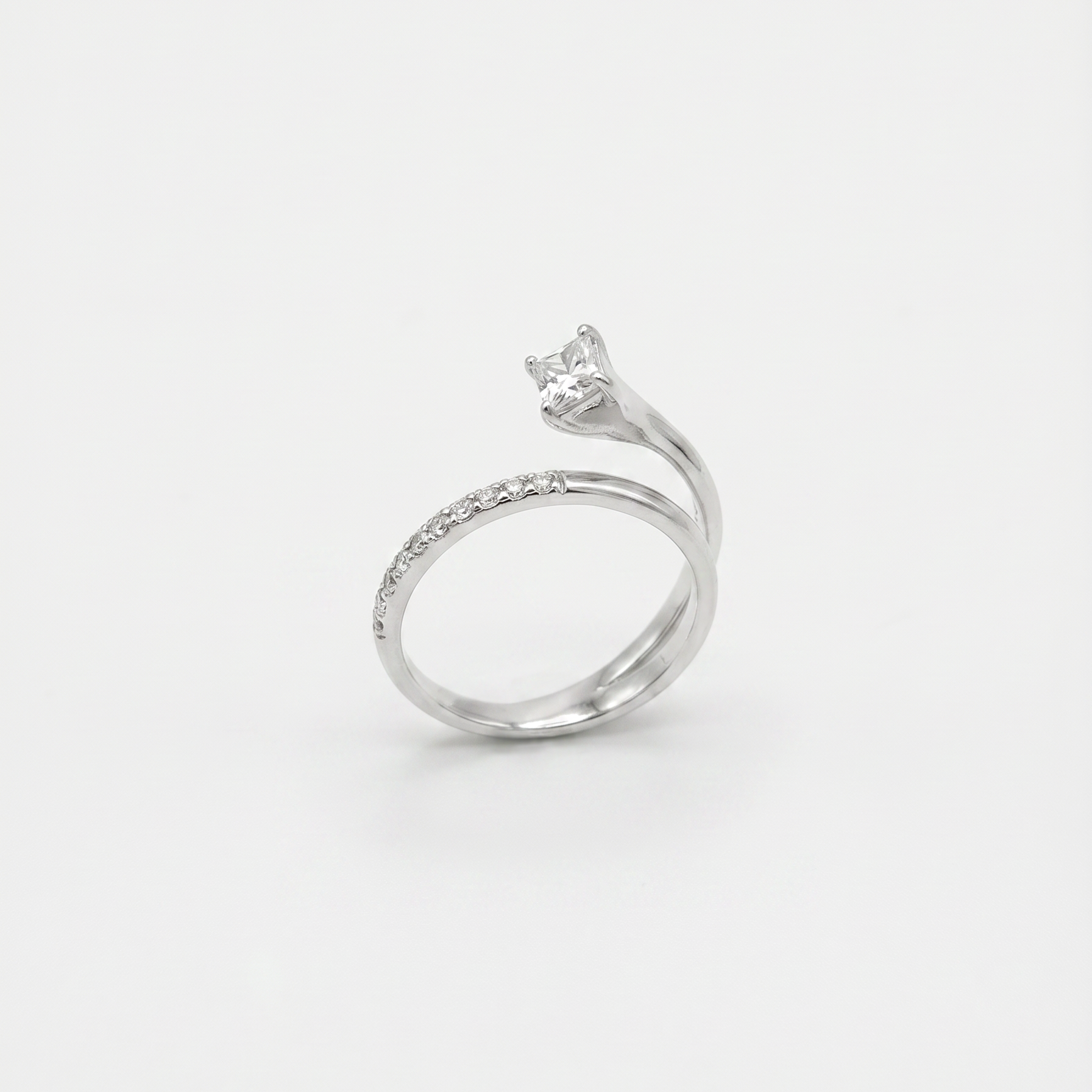 Emerald Cut Layered Ring