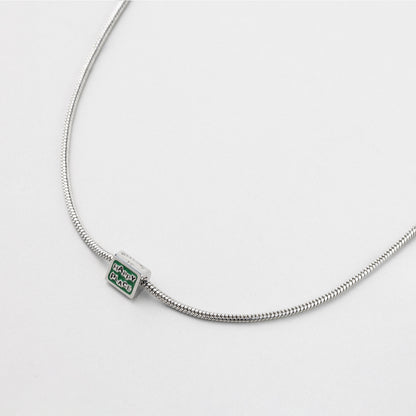 HAPPY PLACE グリーン スクエア ネックレス / HAPPY PLACE GREEN SQUARE NECKLACE