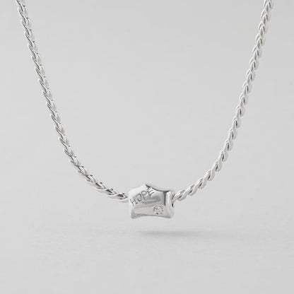 シルバー HOPE ペンダント ネックレス / Silver HOPE Pendant Necklace