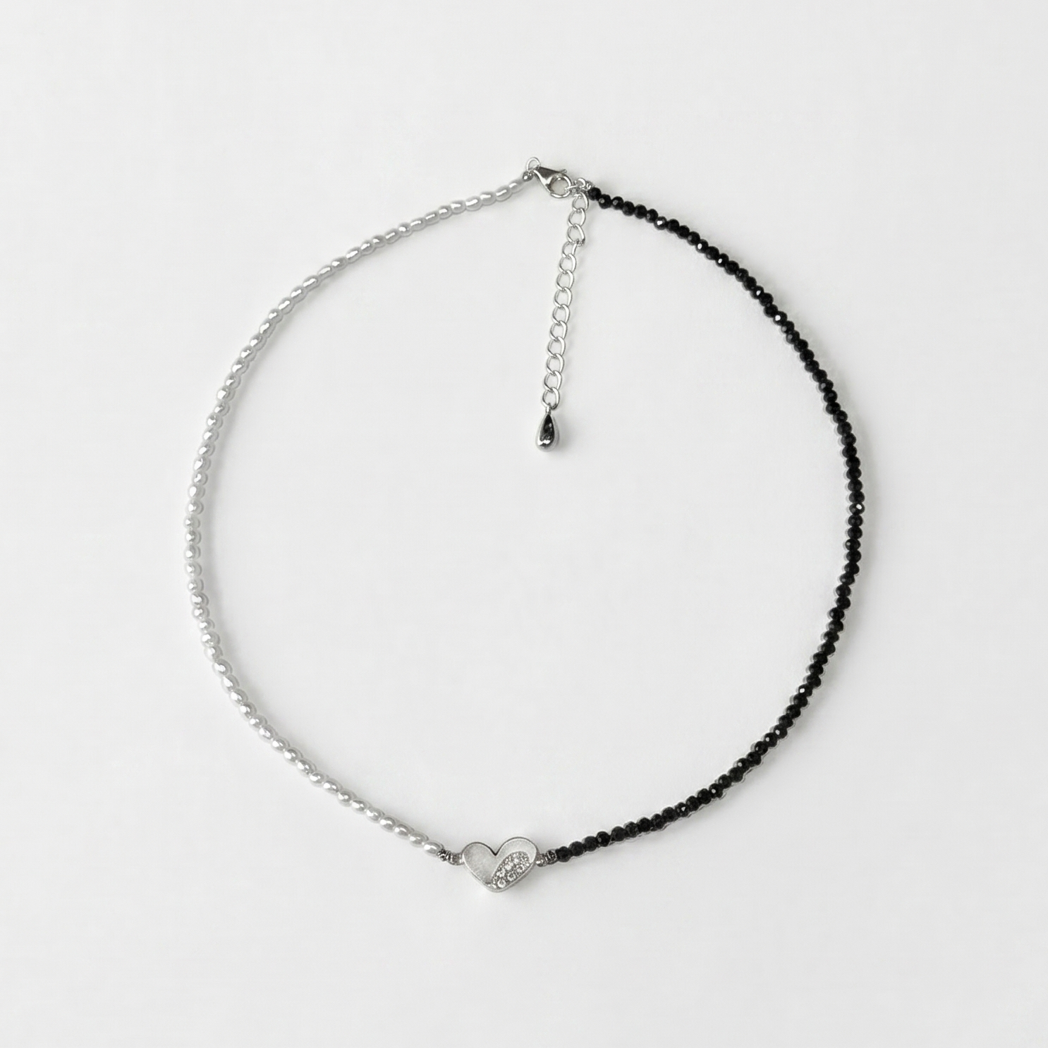 Heart Charm Half Necklace
