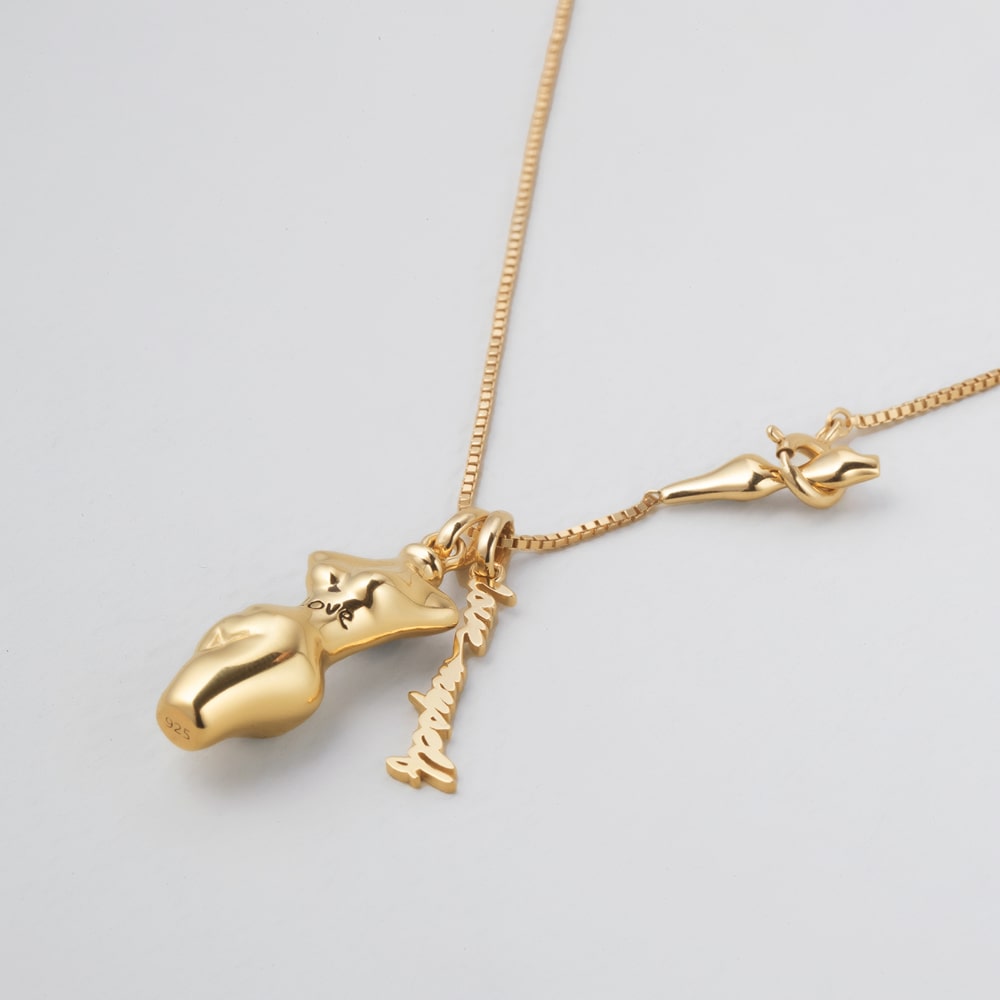 Buddy ラブ マイセルフ ネックレス：イエロー / BUDDY LOVE MYSELF NECKLACE - YELLOW