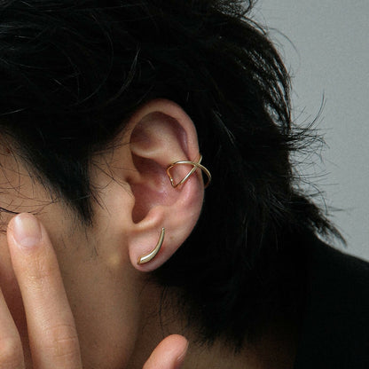 K10 クロス イヤーカフ / 10K cross ear cuff