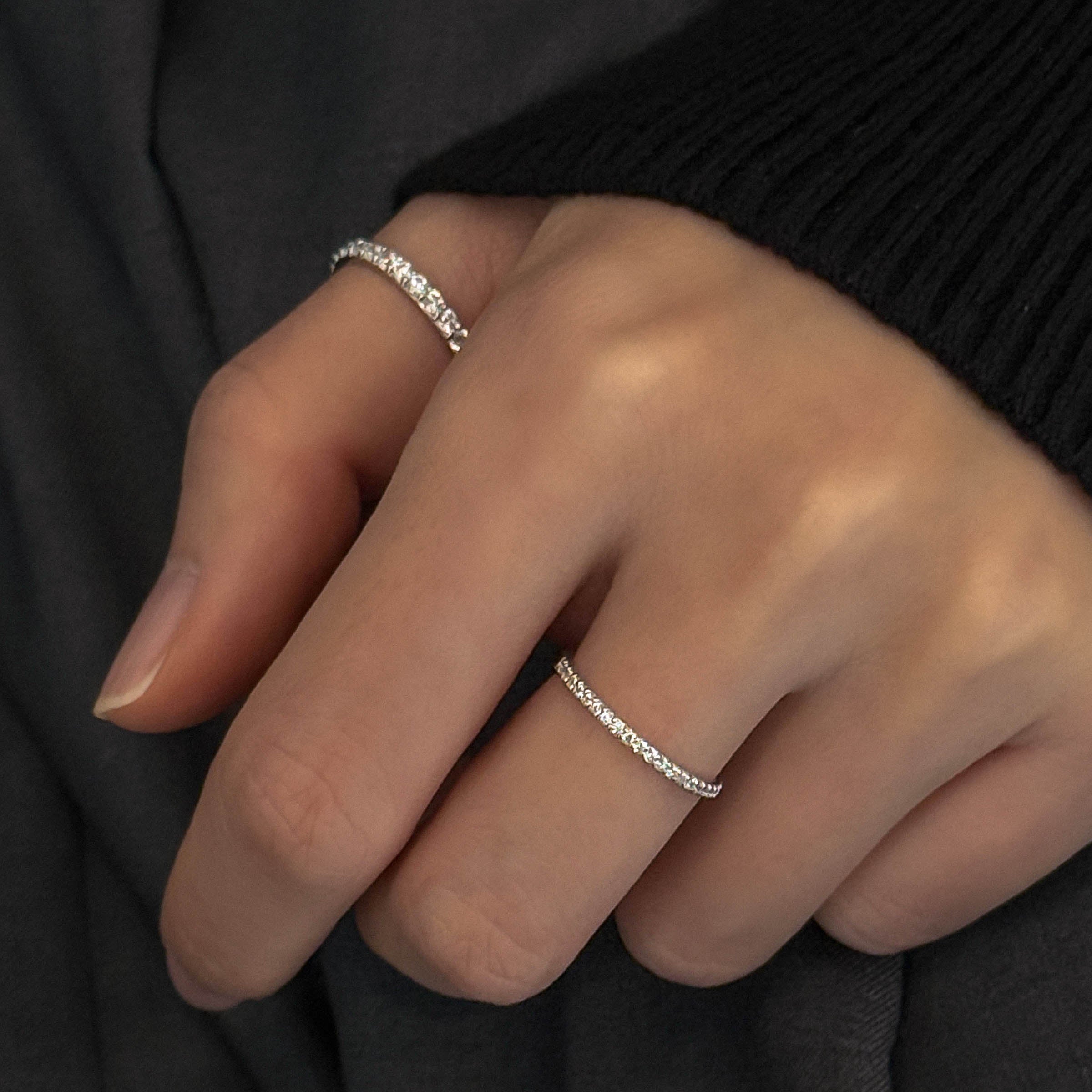 シルバー ハーフ エタニティリング / Silver Half Eternity Ring