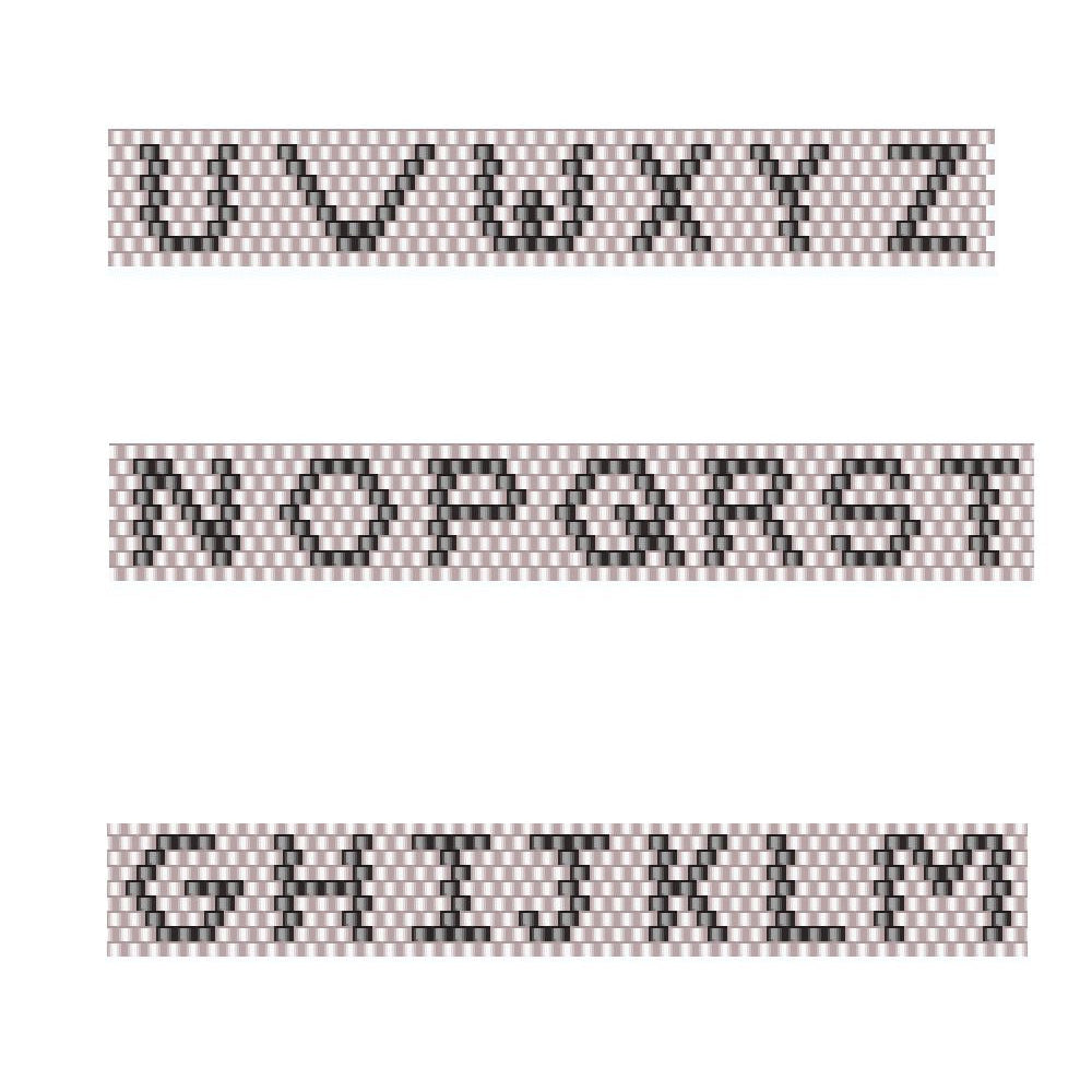 イニシャルゴールドビーズリング