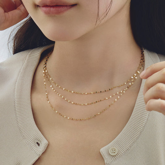 K14 ラージ ブリング チェーン ネックレス / 14K Large Bling Chain Necklace
